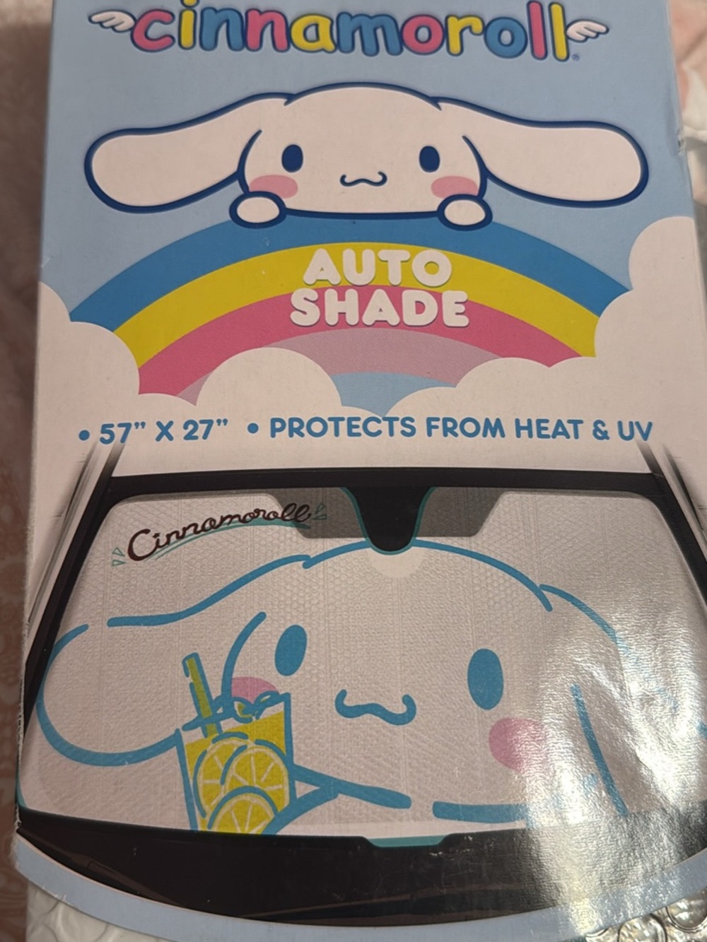 Sanrio Cinnamoroll Auto Shade - Blue, Pink, Yellow, White
